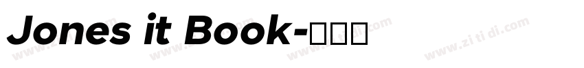 Jones it Book字体转换